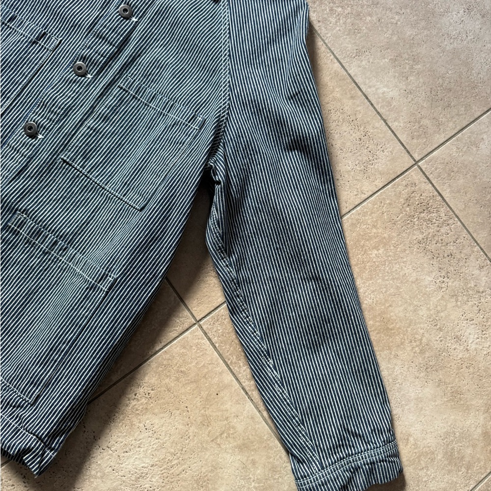 Striped Button-Up Jacket - image 5